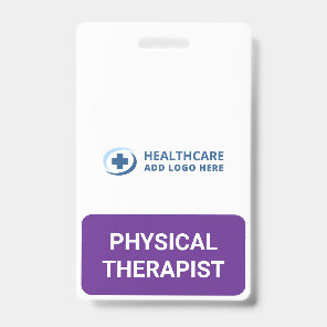 Custom Color PT Physical Therapist Companion Badge
