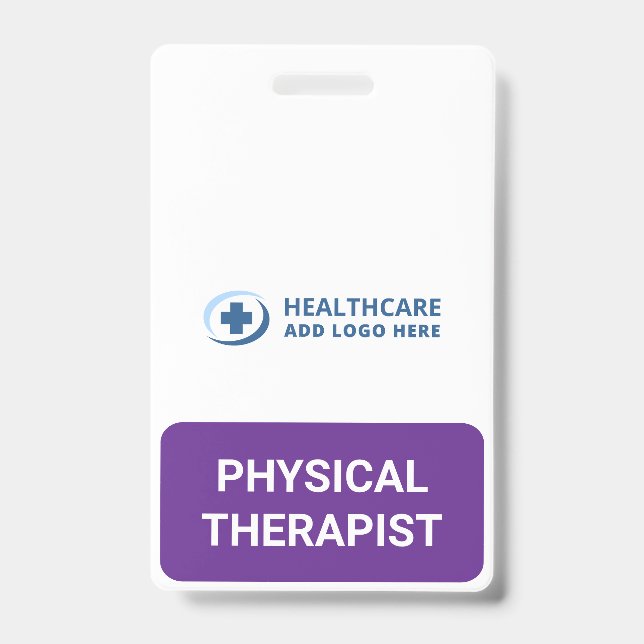 Custom Color PT Physical Therapist Companion Badge (Front)