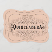 Custom Color Quinceañera South Western Invitation (Front/Back)
