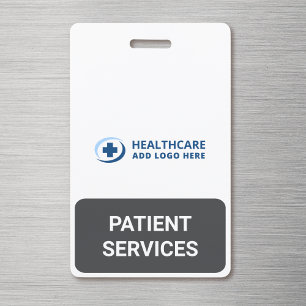 Custom Color Reception Patient Services Companion Badge