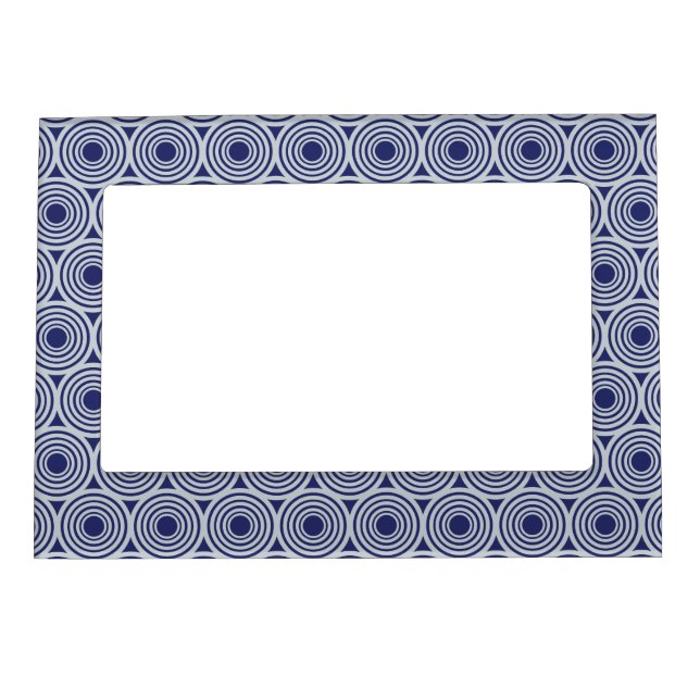 Custom Color Retro Circles picture frame (Front)