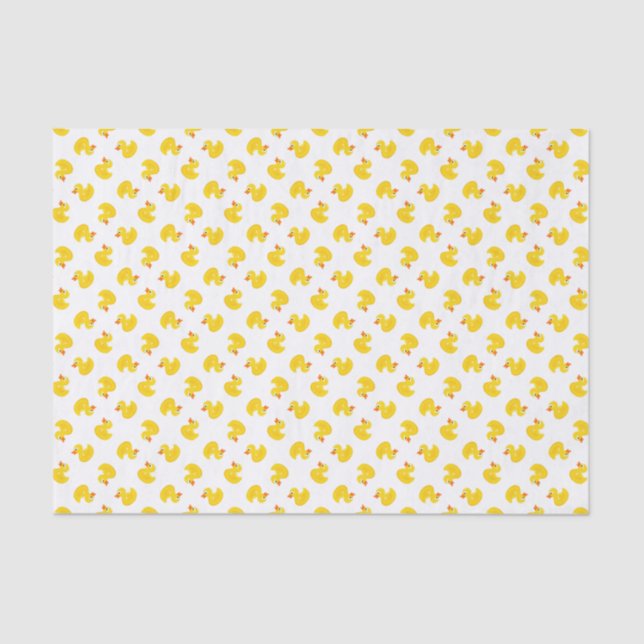 Custom Color, Rubber Duck Tissue Paper (Front)