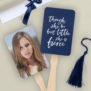Custom Color Script Little But Fierce Shakespeare Hand Fan