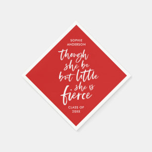Custom Color Script Little But Fierce Shakespeare Napkins