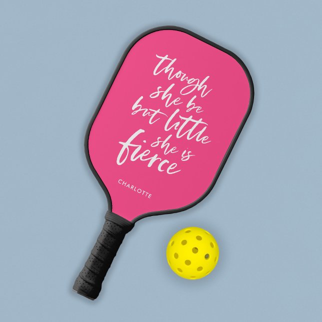 Custom Color Script Little But Fierce Shakespeare  Pickleball Paddle (Creator Uploaded)