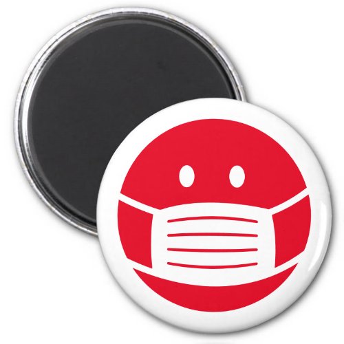 Custom color smily face mask emoji icon fridge magnet