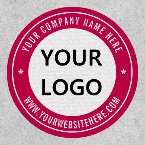 Custom Color Stamp Patch with Logo Name Website