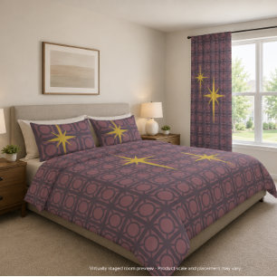 Custom Color Starburst King Duvet Cover