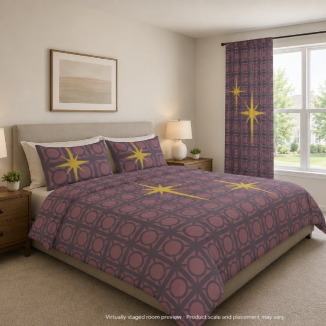 Custom Color Starburst King Duvet Cover (Creator Uploaded)