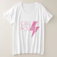 Plus size girl power shirt online