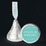 Custom Color Stylish Modern Wedding Hershey Kisses Hershey®'s Kisses®<br><div class="desc">Custom Color Stylish Modern Wedding Hershey Kisses with an editable background color (to change it to the color of your choice, click the customize button). Perfect for weddings, engagement parties or anniversary parties. Personalize it by replacing the placeholder text with your details. For more options such as to change the...</div>