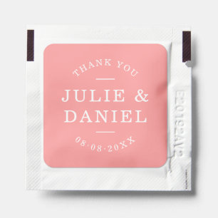 Custom Color Stylish Modern Wedding Thank You Hand Sanitizer Packet