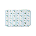 Custom Color Sweet Cottage Floral Pattern Bath Mat