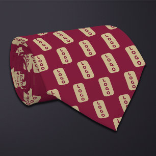 Custom Color Tall Rectangular Logo Neck Tie