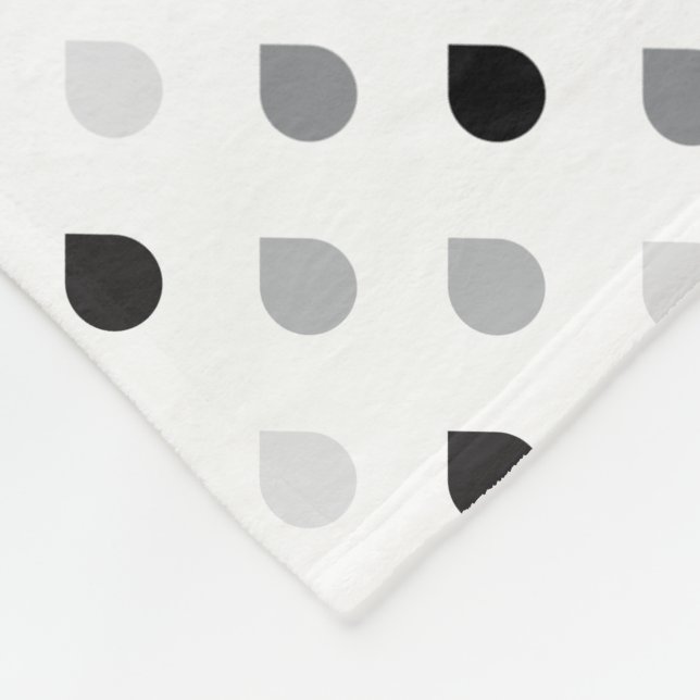 Custom Color Teardrop Pattern Fleece Blanket (Corner)