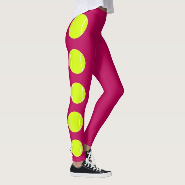 Custom Color Tennis Ball Leggings (Right)