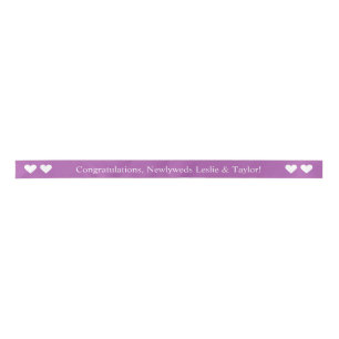 Custom color & text ribbon