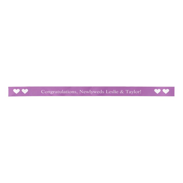 Custom color & text ribbon (Front)