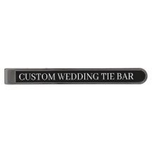 Custom Color & Text Wedding Black