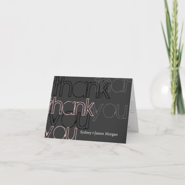 Custom color, thank you cards (Front)