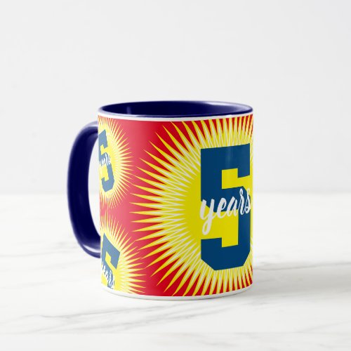 Custom color UNIVERSAL employee anniversary coffee