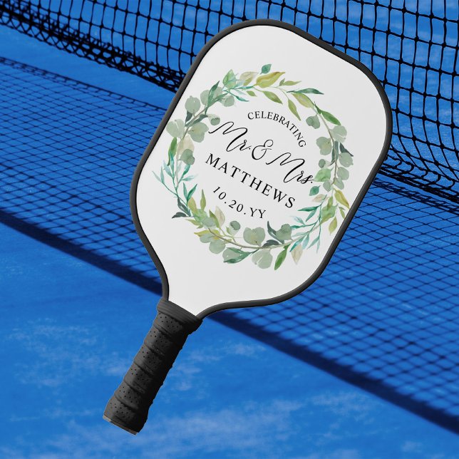 Custom Color Wedding Greenery Pickleball Paddle (Creator Uploaded)