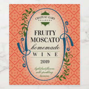 Custom color wedding homemade wine personalized wi label