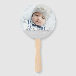 Custom Color with Custom Photo and Text Hand Fan
