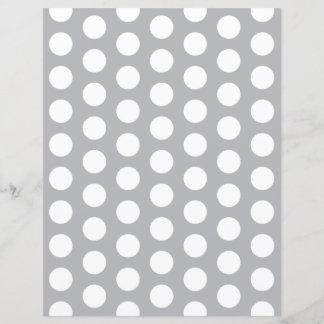 Custom Color with Large White Dots Scrapbook Paper