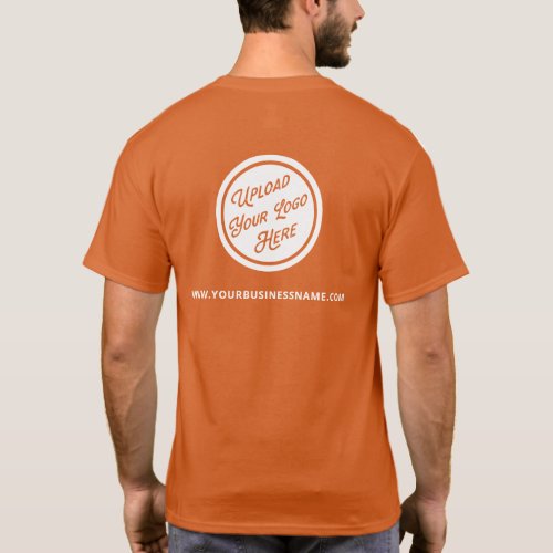 Custom Color with Logo and Website Small Business T_Shirt