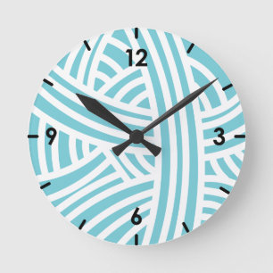Custom Color Yarn - Stylized Yarn Ball Round Clock