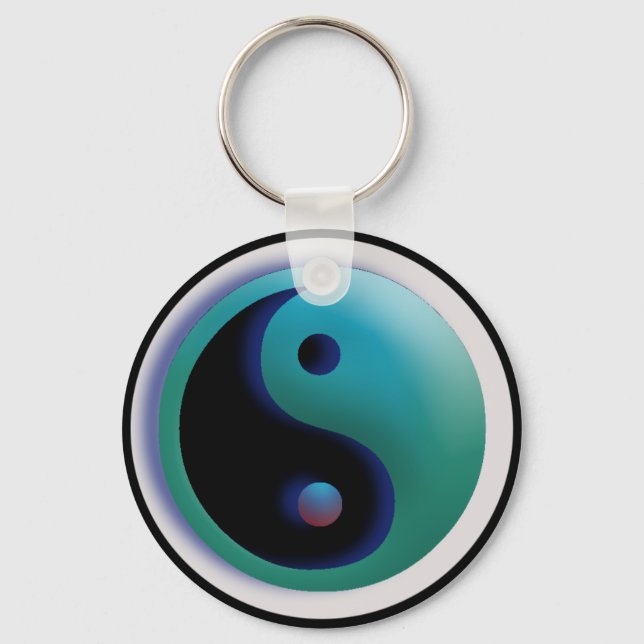 Custom Color YingYang Keychain (Front)