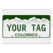 Custom Colorado License Plate (Front Horizontal)