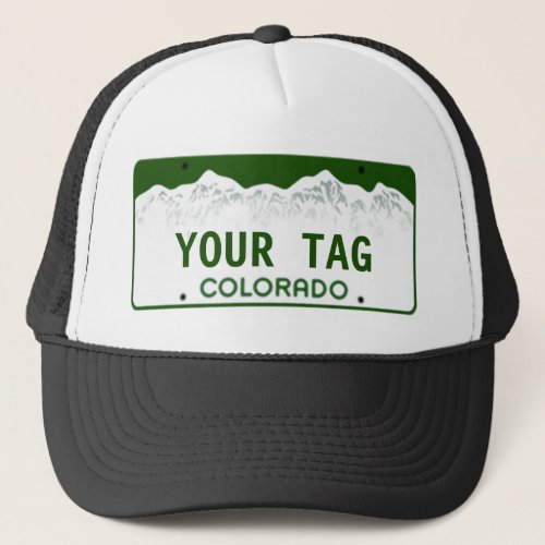 Custom Colorado License Plate Trucker Hat