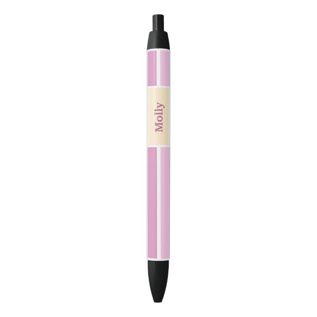 Custom Colored Feminine Stripes Pen (Front Vertical)