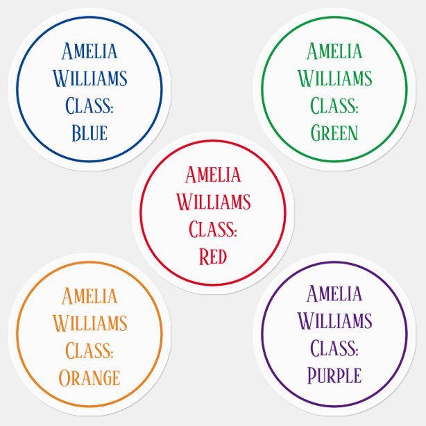 Back To School Labels | Zazzle