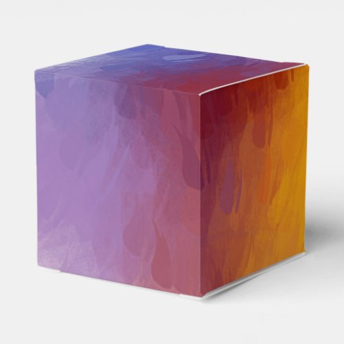 Custom Colorful Abstract Art Elegant Modern Trendy Favor Boxes