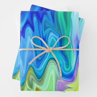 Custom Colorful Abstract Wrapping Paper Sheets