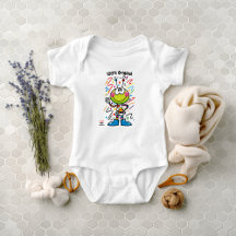 Custom Colorful Alien Emoji Toddler Fun