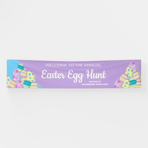 Custom Colorful Annual Easter Egg Hunt Banner
