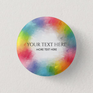 Custom Colorful Blank Template Add Your Text Name Button