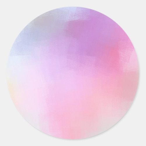 Custom Colorful Blank Template Modern Abstract Art Classic Round Sticker