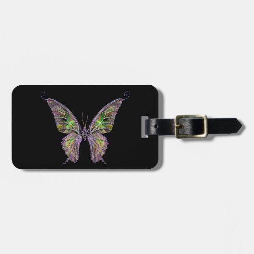 Custom Colorful Butterfly Luggage Tag