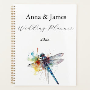 Custom Colorful Dragonfly Garden Wedding Planner
