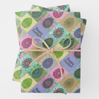 Custom Colorful Eggs Abstract Pattern Easter