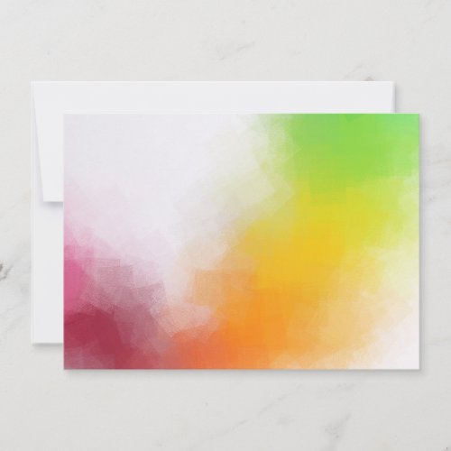 Custom Colorful Elegant Modern Abstract Art Blank Note Card