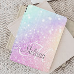 Custom Colorful Glitter Iridescent Elegant iPad Air Cover<br><div class="desc">Easily personalize this elegant colorful bokeh glitter pattern with your custom name and/or monogram.</div>