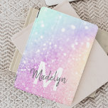 Custom Colorful Glitter Iridescent Elegant iPad Mini Cover<br><div class="desc">Easily personalize this elegant colorful bokeh glitter pattern with your custom name and/or monogram.</div>