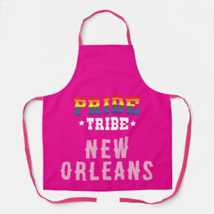 Custom Colorful LGBTQ+ Rainbow Pride Tribe Apron