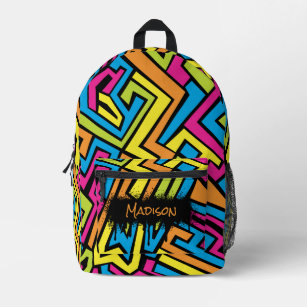 Custom store graffiti backpacks